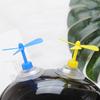 Suction Cup Bamboo Dragonfly Motorcycle Helmet Decoration Propeller Modeling Electric Vehicle Night Driving Helmet Accessories