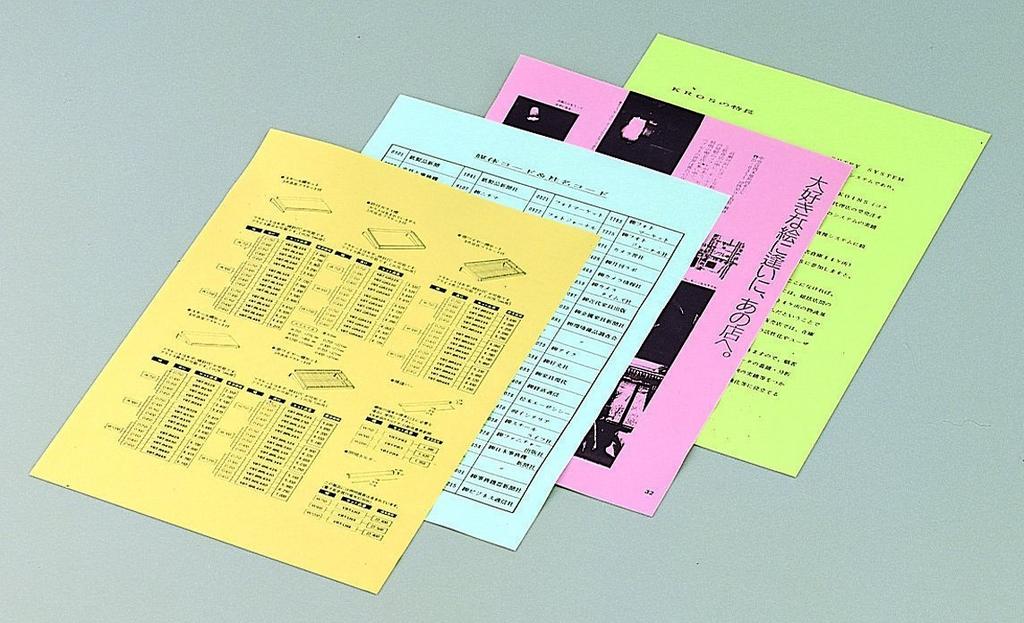 KOKUYO PPC Color FSC 100 Paper, Certified, A4, Sheets, Pink, KB-C139NP