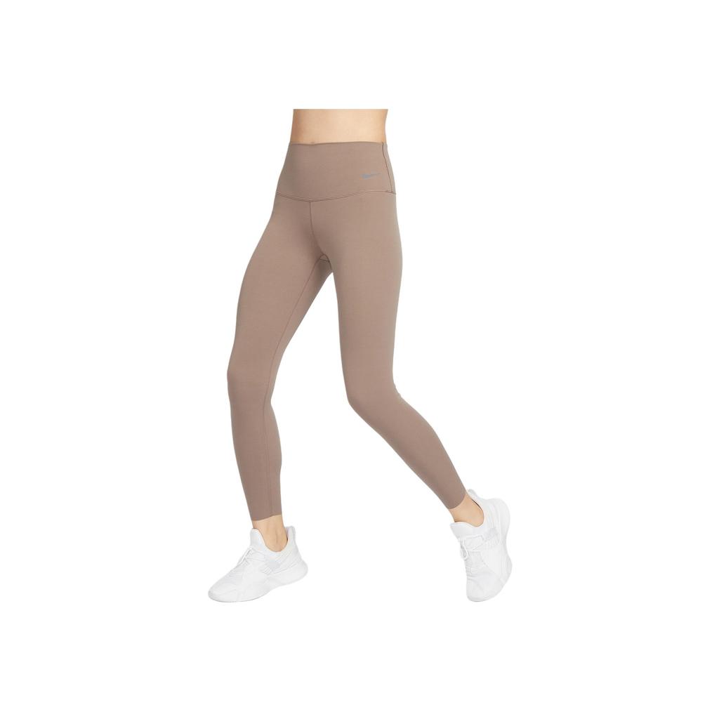 Nike Zenvy Dri-Fit Lightweight Soft Simple High-Waisted Slim Fit Sports Trousers Women bottoms Mink-Brown Black DQ6014-233
