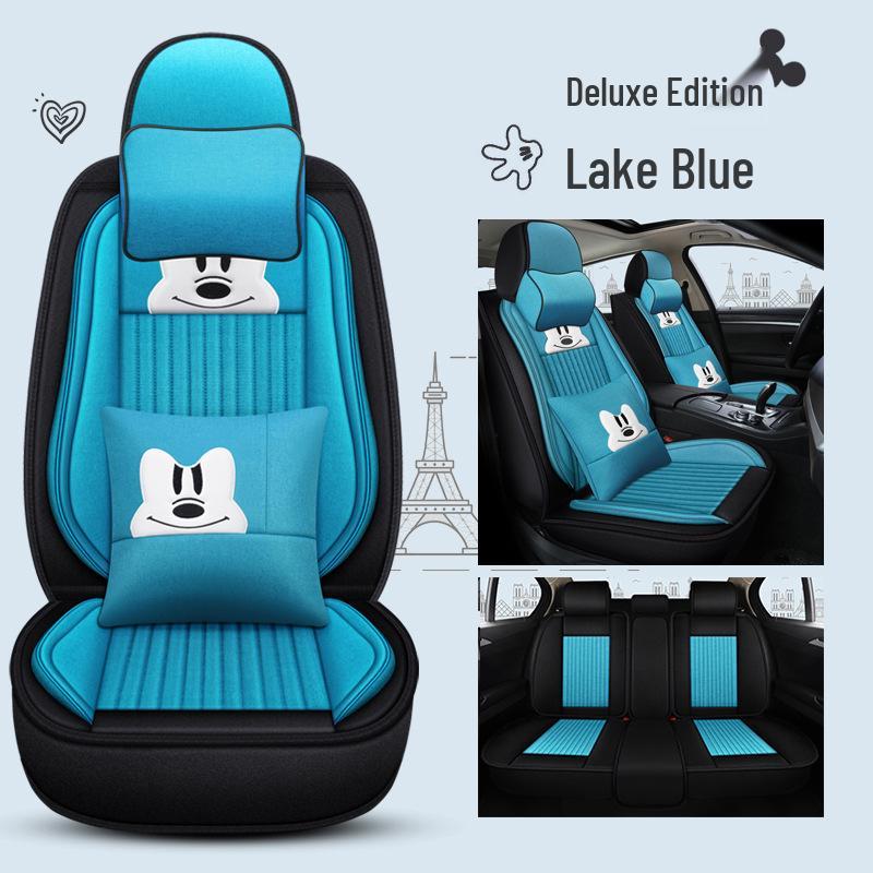 Infiniti QX60/QX30/QX70 Linen Cartoon Car Seat Covers – All-Season, Full Surround Design