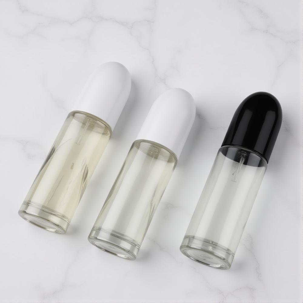 30/50ml Large Empty Roller Bottle for Essential Oils Lip Gloss And Deodorant Refillable Glass Bottle Roller Balls Bottles