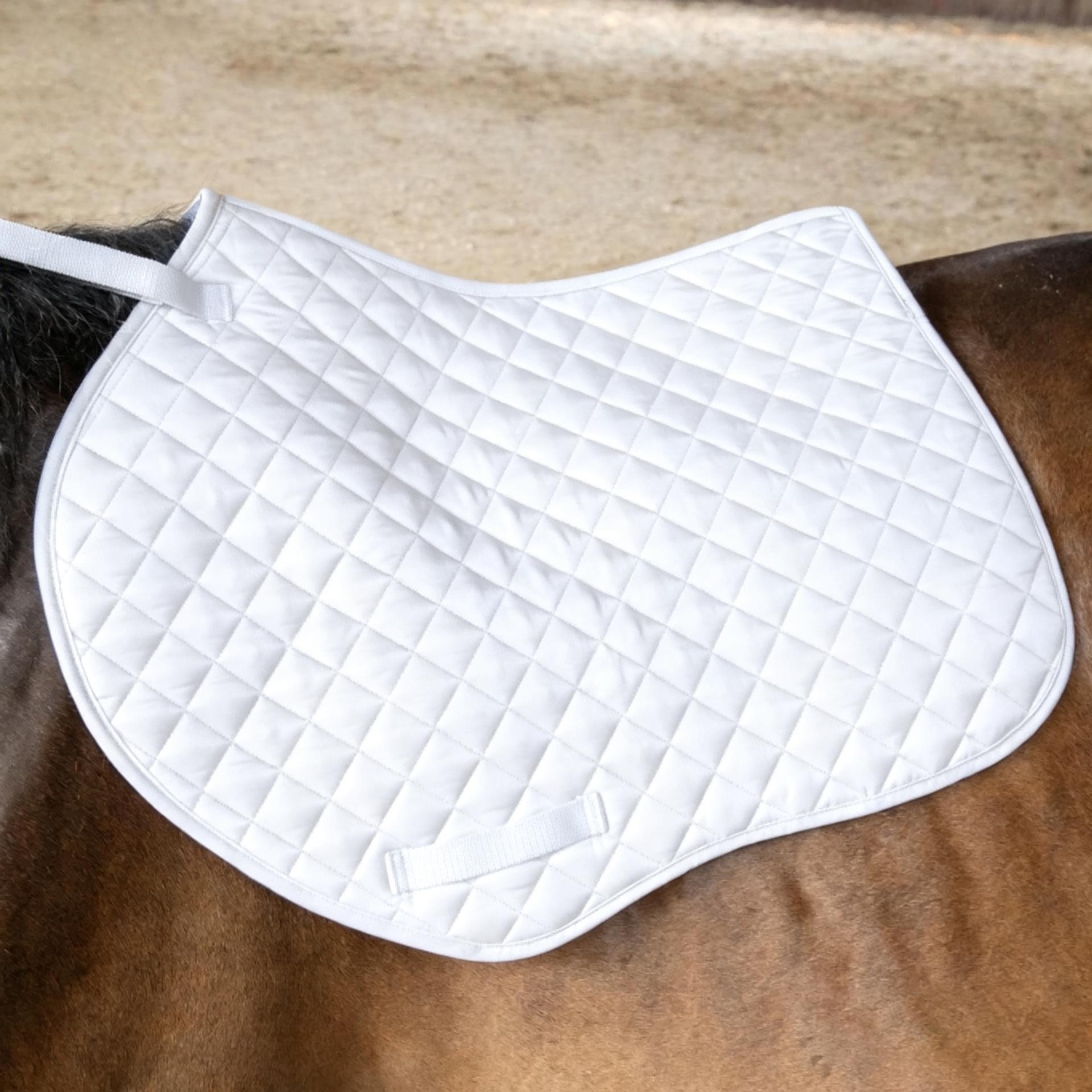 Saddle Pad Sweat Guard for Equestrian Tack One Size белый