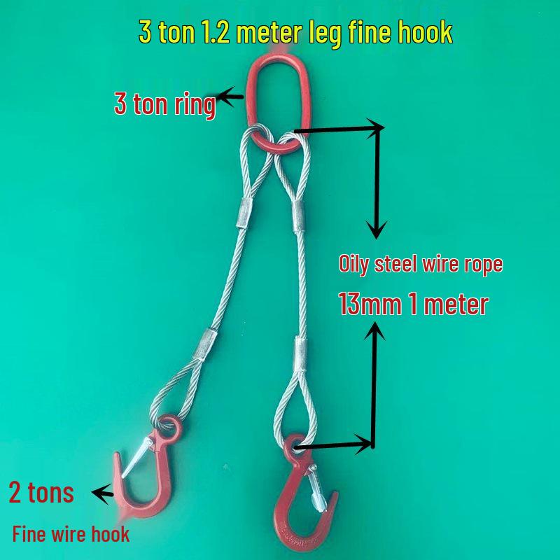 Wire Rope Sling Variants: Pressed Wire Rope, Lifting Hook, Two-Leg, Three-Leg, Four-Leg.