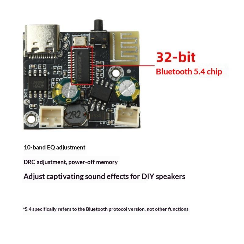 Mono Audio Amplifier Module Bluetooth 5.4 5V USB Powered 6.2W Class D Amp Board for Small Sound System Build