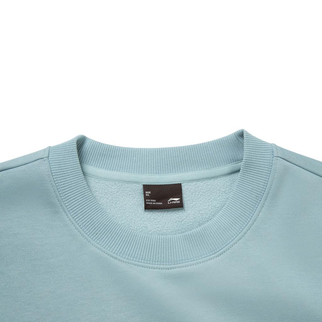 Li Ning Sports Fashion Series Antibacterial Anti-Static Crew Neck Sweatshirt Unisex Sweatshirt AWDVC49-5