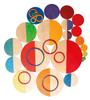 Grimm's Rainbow Semi-Circle Wooden Building Blocks, Educational Toy, Pretend Play Board, 18.5cm H x 37cm W x 0.8cm D (Largest Part)