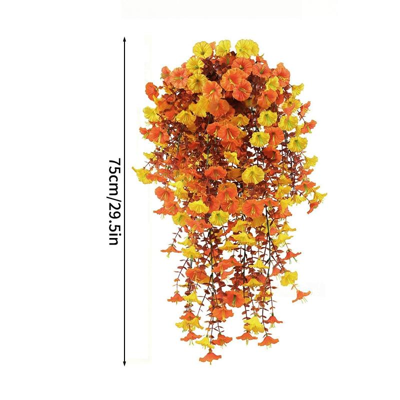 1-4pcs  Artificial Flower Plant Eucalyptus Rattan Vine Hanging Plants Home Garden Decoration Halloween Christmas Decoration 2025