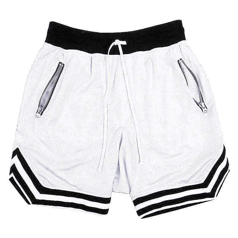 Men's Breathable Mesh Basketball Fitness Shorts