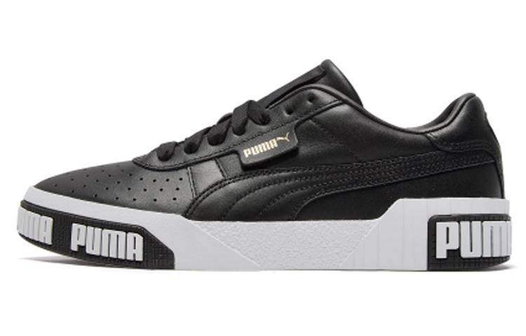 Puma Cali Bold Black Metallic Gold (Women s) 35.5