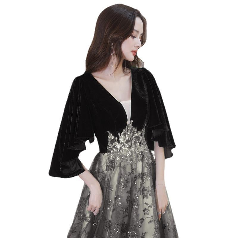 High-end evening dress women's 1011 new banquet temperament V-neck long annual meeting celebrity birthday atmospheric dress