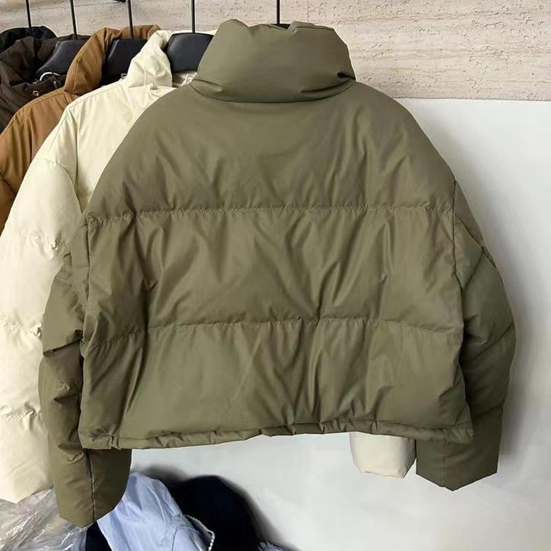 Women's Down Jacket, Small New Short Pinghu Stand-up Collar, Winter Fashion Shows Height, Anti-feng Shui Thickened Bread Jacket