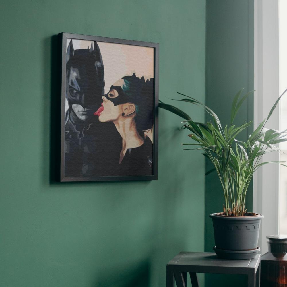 Paint by Numbers Paintings To Paint - Batman and Catwoman 40X50 Cm