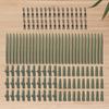 120 Stück Karpfenfischen Kit Clip Schnellwechsel Wirbel Schwanz Gummi Karpfenfischen Vorfach Angelzubehör für Karpfenrig
