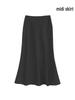 French Luxury Imitation Satin High-Waist Fishtail Midi Skirt for Women