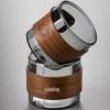 Yipan Insulated Glass Teacups with Walnut Wood Ring