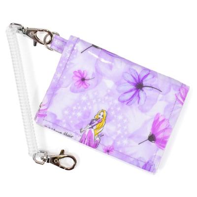 COLORFUL CANDY STYLE Disney Pass Case for Children, Train, Coil Chain Hook Included, Bi-Fold, for Girls, Rapunzel PRINCESS, Rapunzel, Princess,