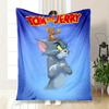 Tom and Jerry Kids Cartoon Poster Wall Art DecorBlanket Flannel Throw Blanket for Sofa, Bed, Travel, Camping, Office