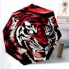 1pc Tiger Print Automatic Umbrella - Automatic Opening And Closing, Sturdy Iron Frame, Formal Occasions Yy251018103
