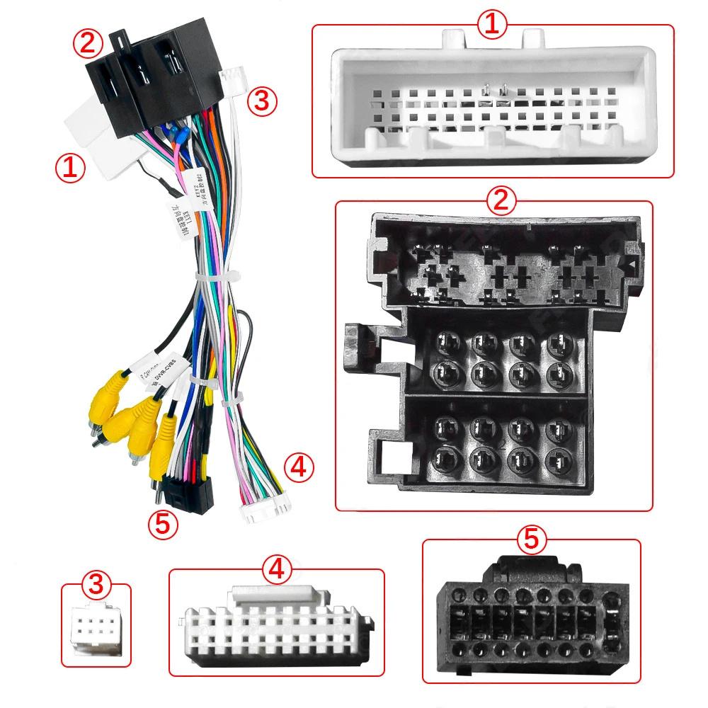 

Автомобильный 16-контактный адаптер кабеля питания Android-радио с блоком Canbus для Changan Eado CS15/CS35/PLUS (2019)