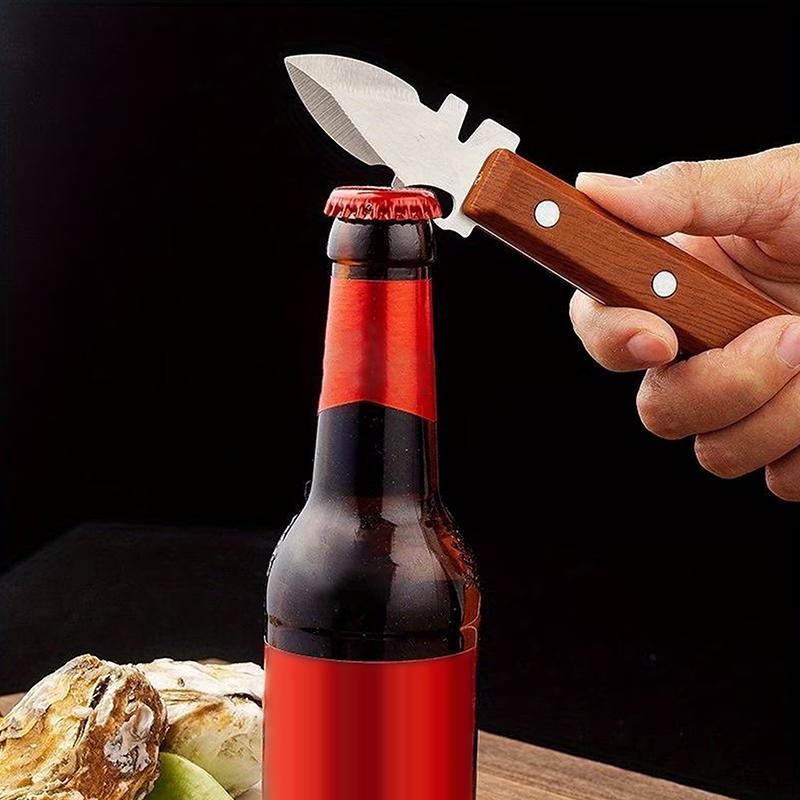 1/2Pcs Oyster Knife Sharp-Edged Shucker Shell Seafood Opener Tool Stainless Steel Clam Opener For Oyster Clam Toadfish Crab