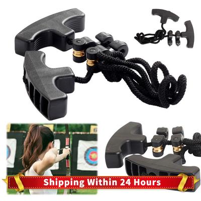 Armbrust Spannvorrichtung Doppelgriff Seile Spannwerkzeug Ergonomischer Griff Geflochtenes Seil Armbrustspanner Jagdzubehör