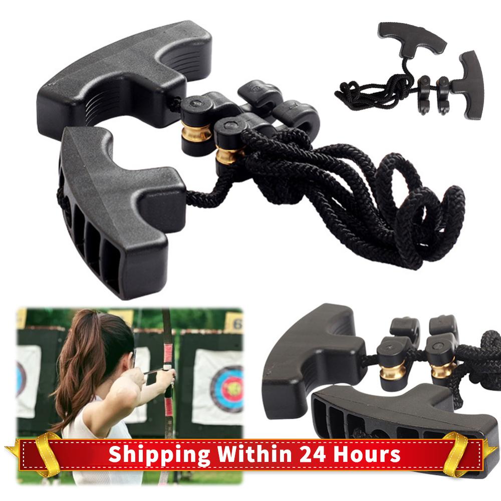 Crossbows Cocking Device Double Handle Strings Cocking Tool Ergonomic Handle Braided Rope Crossbows Cocker Hunting Accessories