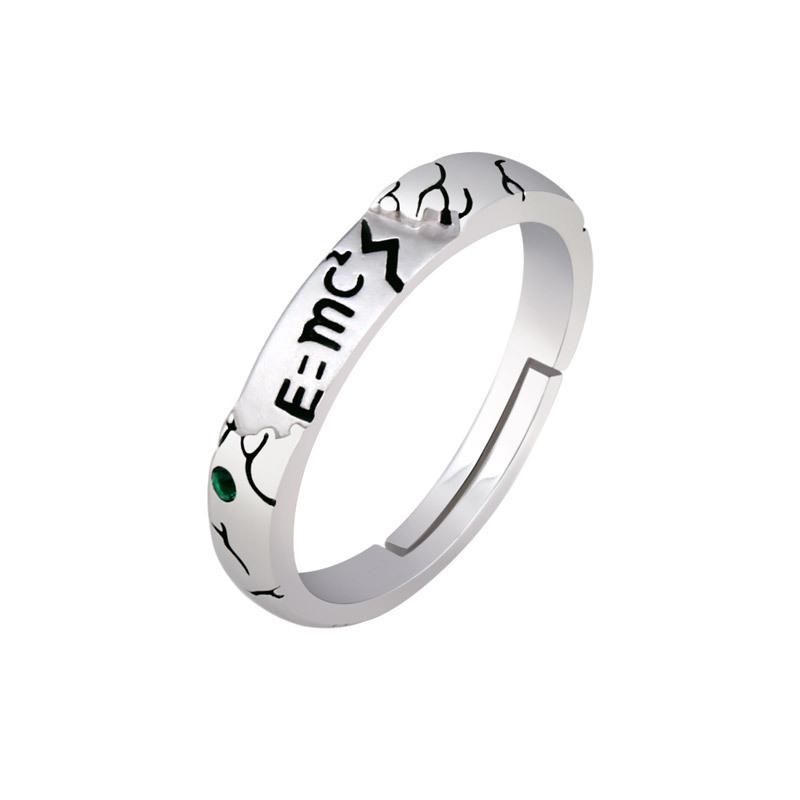 European & American Geometric Cartoon Alloy Adjustable Ring Adjustable античный серебряного