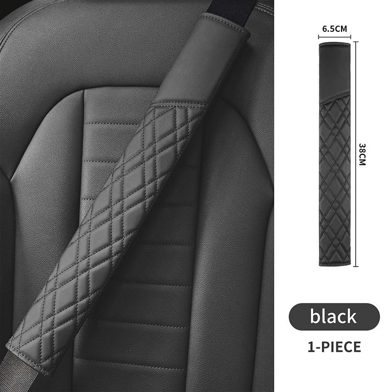 

Car Safety Belt Cover For Cadillac XT5 CT5 CT6 CTS Coupe Escalade Adjustable Shoulder Protector Pad Car Interior Accessories чёрный