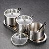 Fashion 304Stainless Steel Spices Holder Spices Canister Kitchen Spices Jar Suitable for Professional Cooking Needs