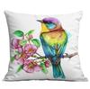New Spring Flower and Bird Print Pillowcase Home Living Room Sofa Cushion Pillowcase