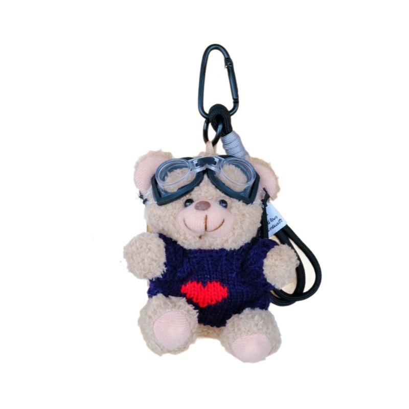 Dopamine Bear Plush Pendant With Cotton Filling For Backpack And Gift Use