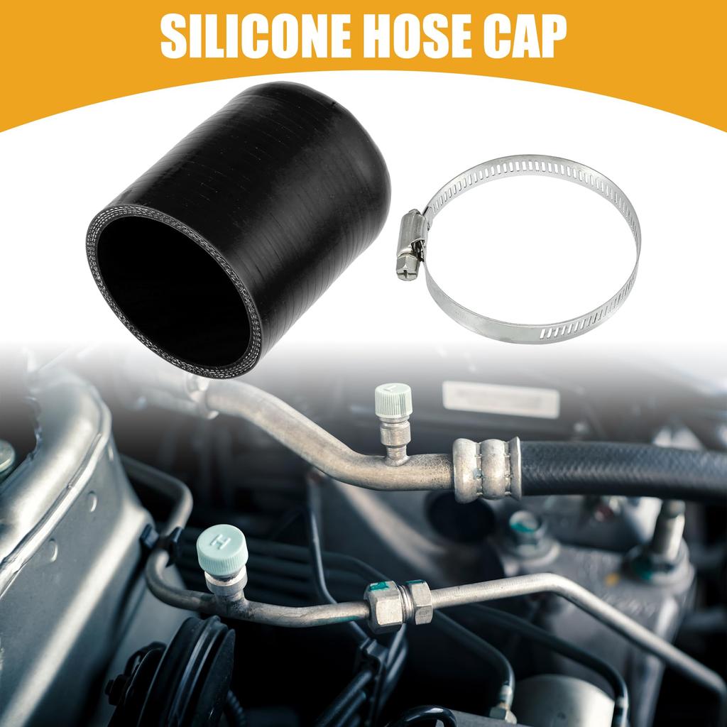 Partuto 1 Set 65mm 2.56" ID Silicone Hose Cap Intake Vacuum Hose End Plug