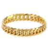18K Gold Double Curb Chain Made In Japan Inner Diameter Outer Diameter [FAIRY CULLET] Ring, 6-Sided Ring, Thin, (Size 15, 17.66mm, 20.4mm)