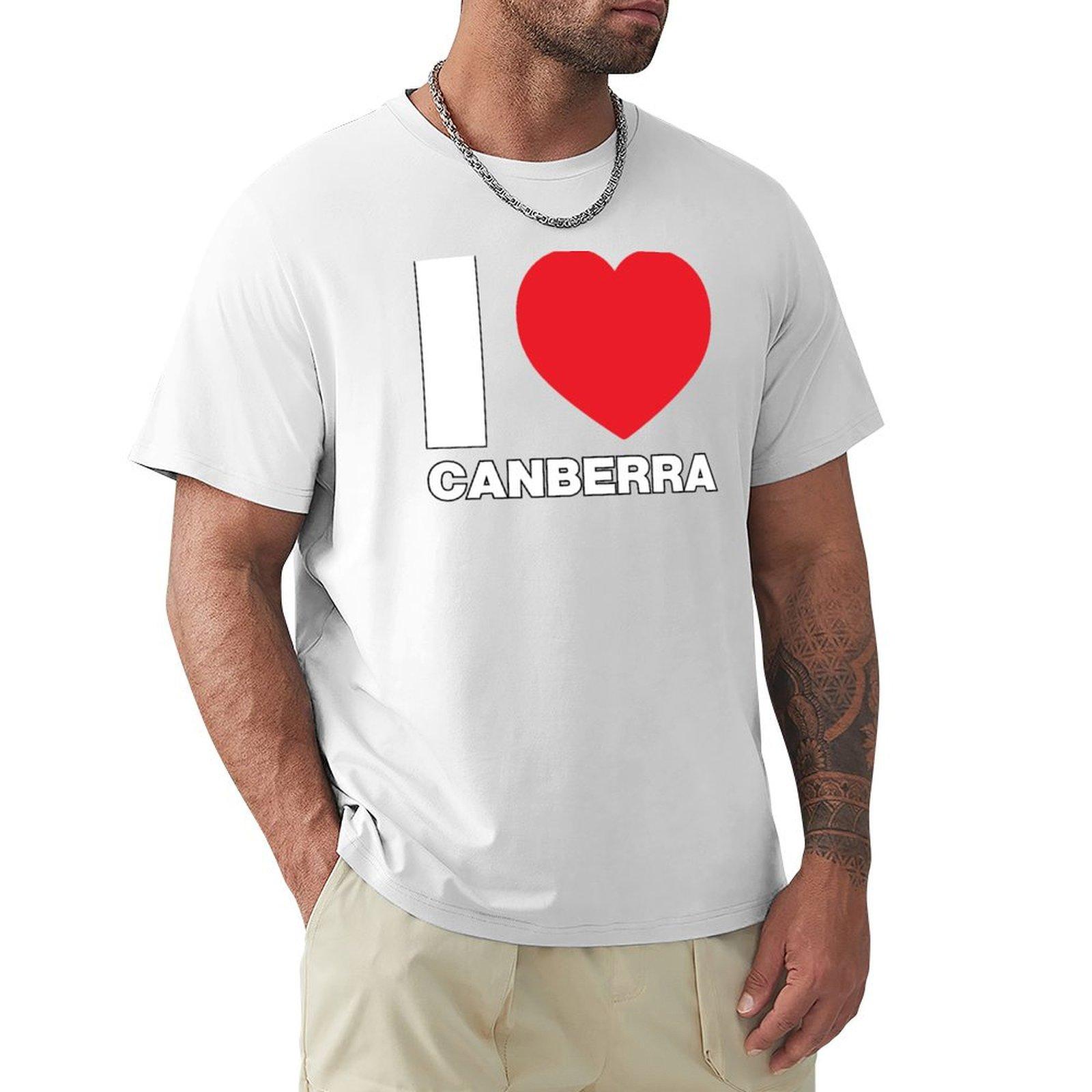 I Love Canberra Australia Tshirt Plus Size Gym Sports Tshirt S