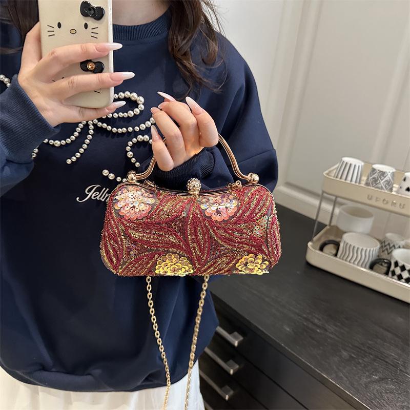 New Fashion Evening Shoulder Bag Bridal Clutch Banquet Party Wedding Elegant Handbag Female Purse Hasp Tote Chain Women Handbag