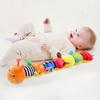 Sensory Toys for 3-12 Month Old Soft Baby Stuffed Animal with Teether Rattle Vibrating Plush Caterpillar Toy Newborn Gift