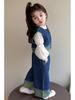 Toddler Girl 2025 Spring/Autumn Vest & Denim Pants Set