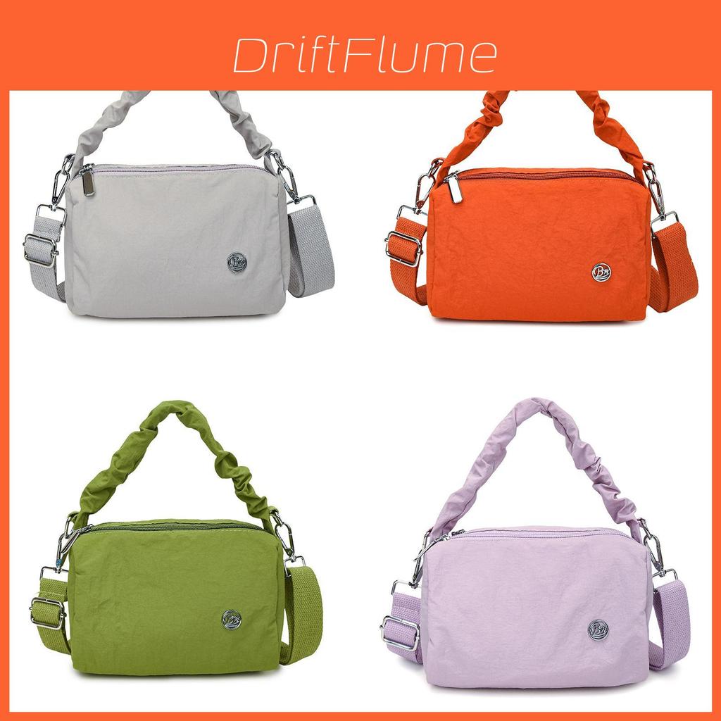 Nylon Boston Shoulder Bag With Zipper Closure For Daily Use