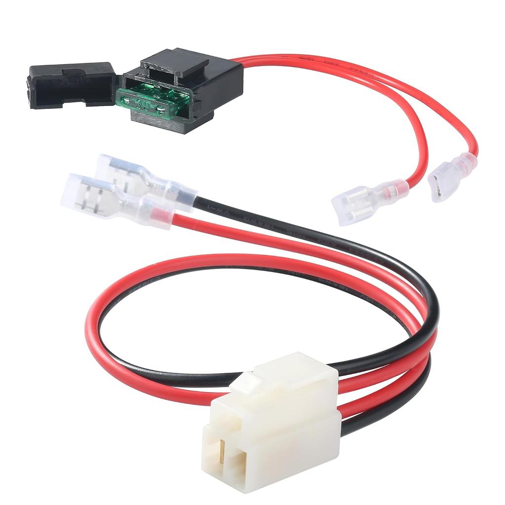 Battery Wiring Harness Kit for Razor MX350, MX400, 14AWG 4-Pin 2-Wire | Replacement Power Cable for Electric Scooters