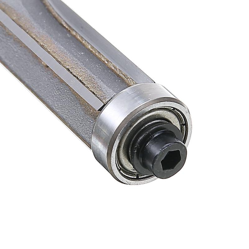 1PC 8mm Shank 4 Teeth Extra Long Flush Trim Router Bit Bearing Woodworking Milling Cutter