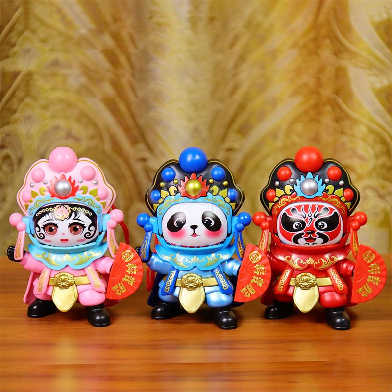 Children's toy doll Special gifts from Chengdu, Sichuan Travel gifts Chinese style dolls Genuine Sichuan Opera Panda Face