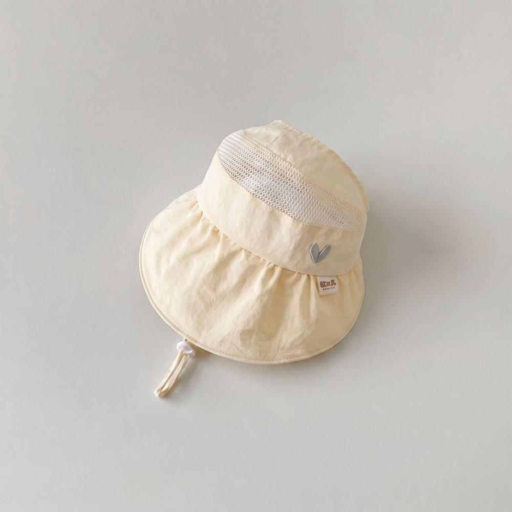 Lightweight Kids Cap Breathable Mesh Sunshade Hat Cute Large Brim Hat Summer