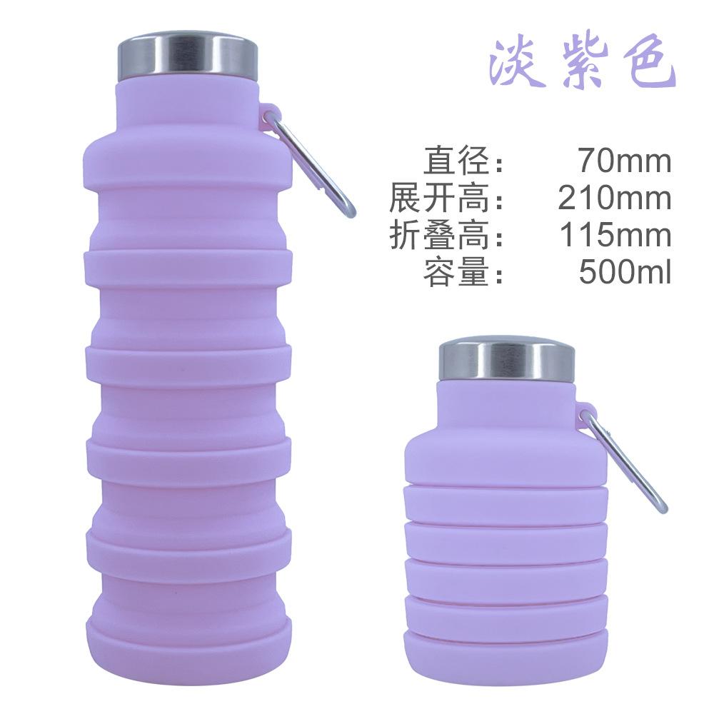 Botella de Agua de Silicona Plegable, Taza de Agua Portátil para Deportes al Aire Libre, Botella de Viaje Expandible Creativa para Ciclismo, Regalo
