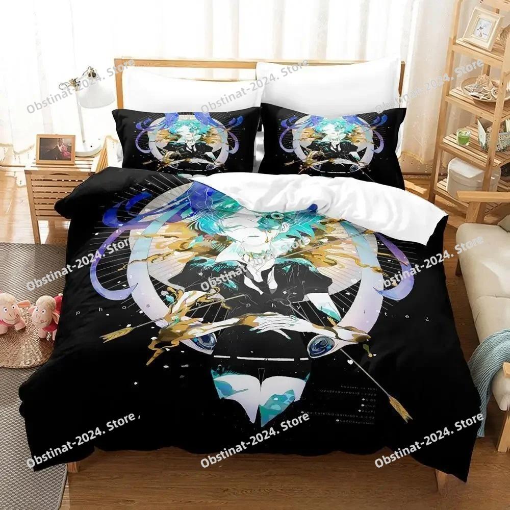 3D Print Anime Houseki no Kuni Bedding Set Printed Duvet Cover Pillowcase Single Double Style Queen King Size Sets