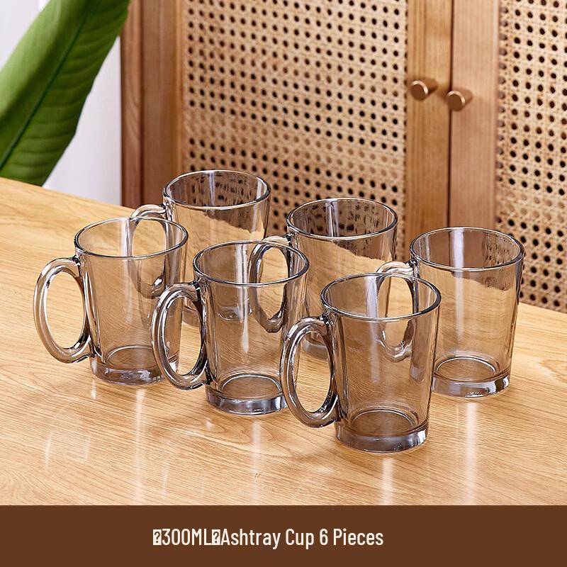 OLOEY High-Temperature Handled Glass Cup Set