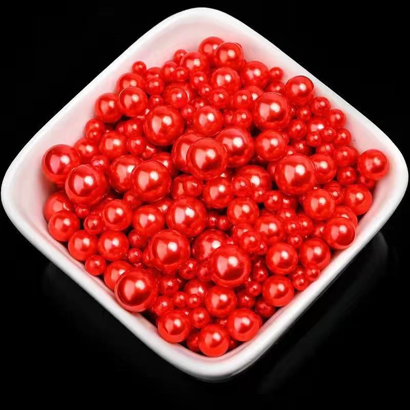 2Mm-30Mm Non-Porous Abs Imitation Pearl Water Grinding Plastic Round Bubble Beads, Shoes, Bags, Clothing Headgear, Bead Filling Accessories