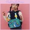 Trendy Dinosaur School Backpack For Kids With Curved Straps And Breathable Material