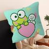 Cartoon K-KeroppiS Office Cushion Pillowcase Car Cushion Cover45X45CM Lumbar Pillowcase Sofa Pillowcover