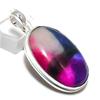 Natural Rainbow Solar Quartz Handmade 925 Sterling Silver Pendant 2.05" N1b55