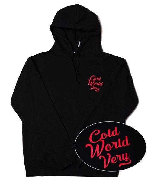 Худи Respect Heavyweight Cold World Berry (Черный Красный) Black/L